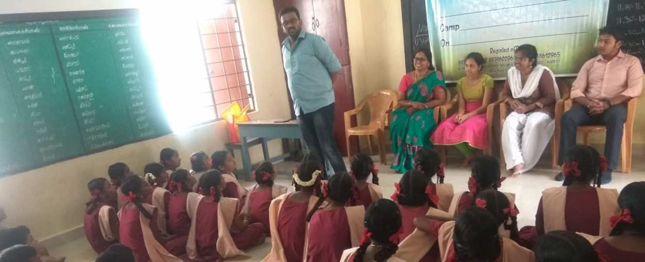 Awareness camp session with students